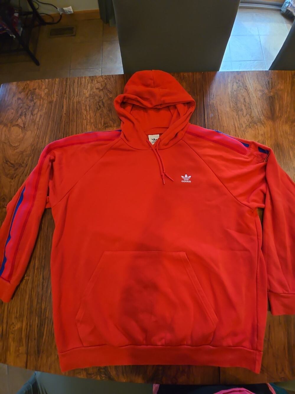 Adidas-originals 3Dtf 3 Stp Hoodie logo Printing raglan sleeve Xl